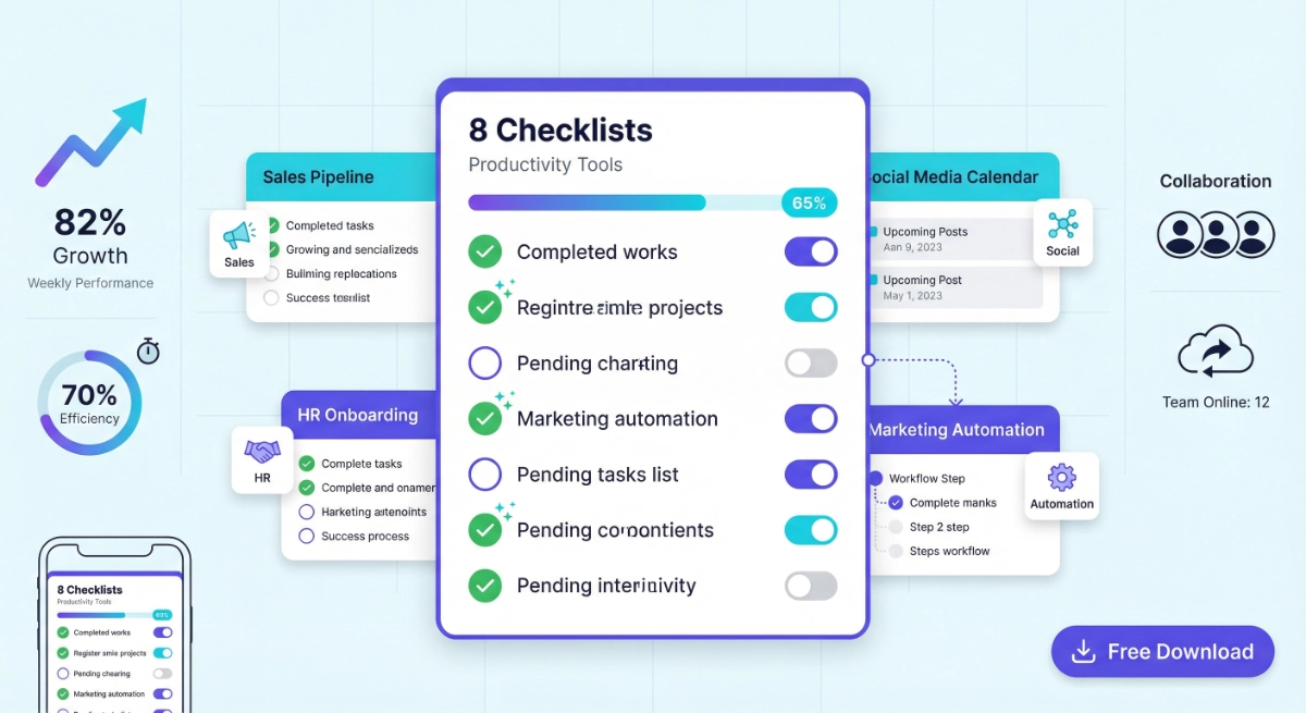 8 Free Interactive Business Checklists to Boost Your Productivity