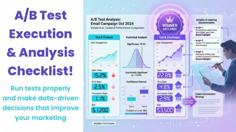 AB TEST EXECUTION & ANALYSIS CHECKLIST