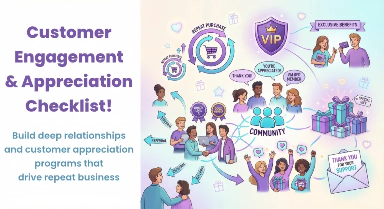CUSTOMER ENGAGEMENT & APPRECIATION CHECKLIST