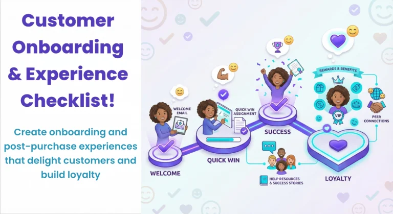 CUSTOMER ONBOARDING & EXPERIENCE CHECKLIST