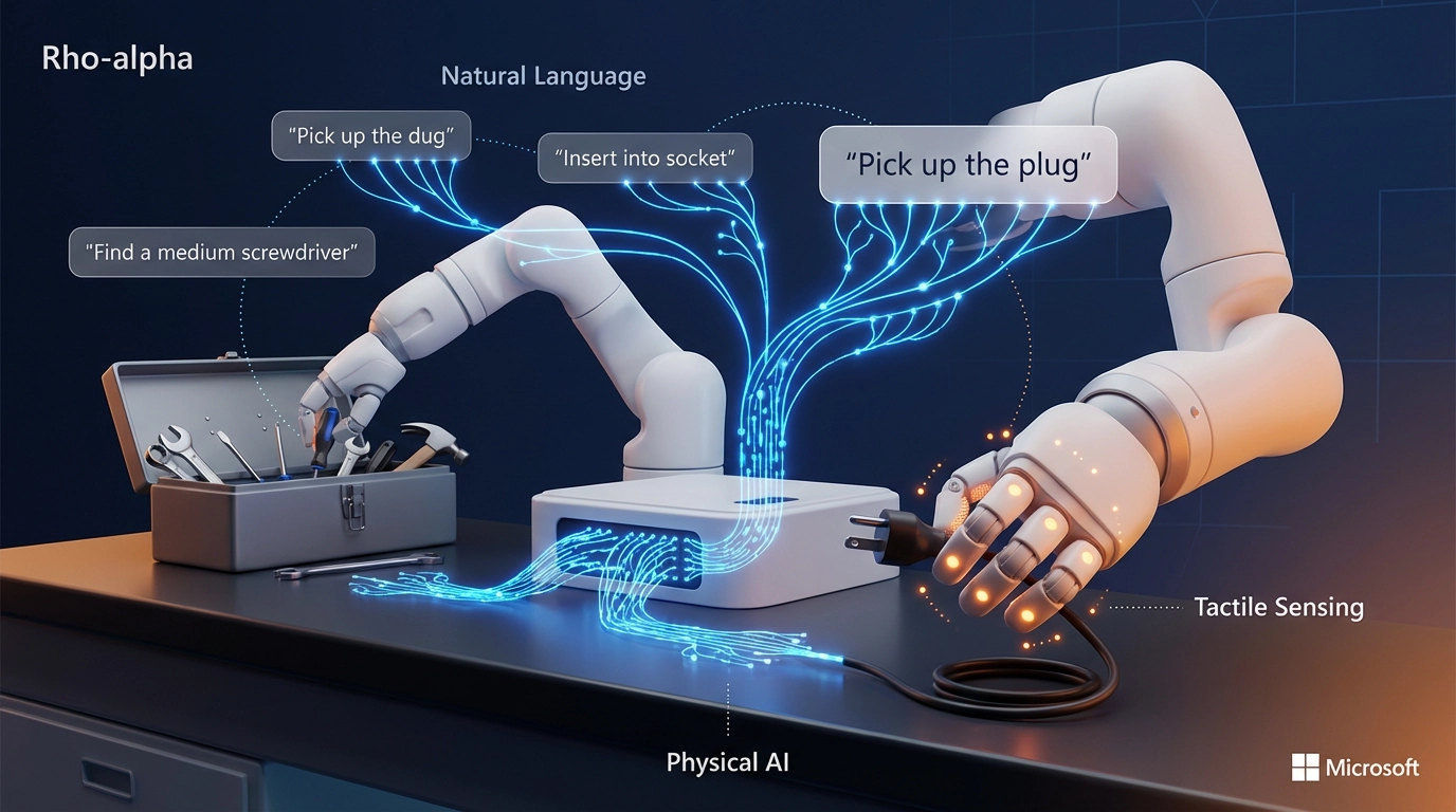 Microsoft's Rho-alpha: Robots That Learn Like Humans